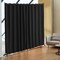 Polyester Fabric Carbon Steel Room Divider with Wheels & Privacy Curtain
